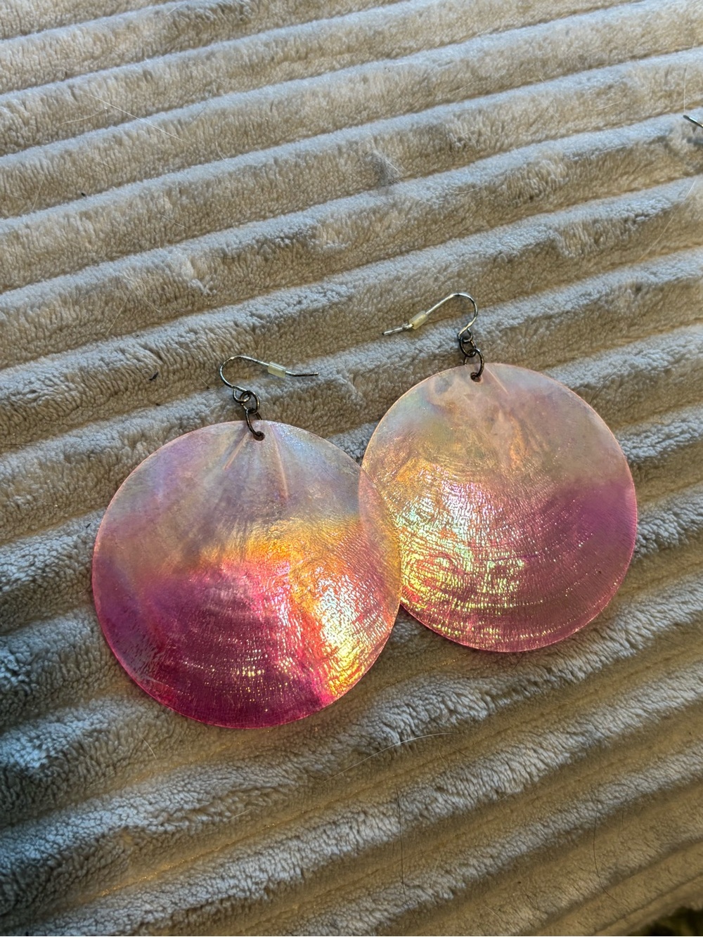 Iridescent Faux Shell Earrings
